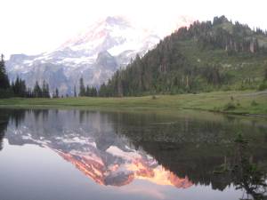 We climbed Aurora Peak, to the right