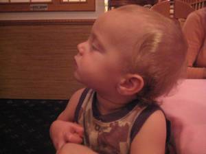 I'm ignoring you! (But look at those curls!)