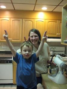 Making cookies for Santa