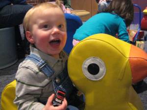 Happy as a duck in water