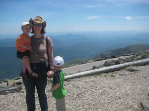 The boys and me at the same spot