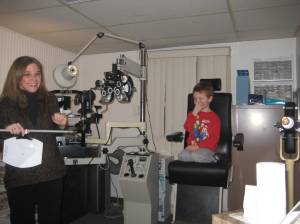 Little boy, big equipment