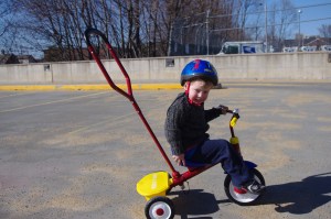 The handle makes for easy cross-generational mobility