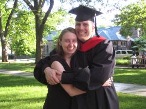 The new MDiv and his girlfriend The new MDiv and his girlfriend