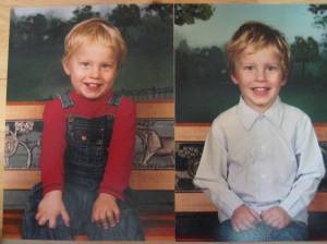 Thane's school pictures - last year and this year Thane's school pictures - last year and this year