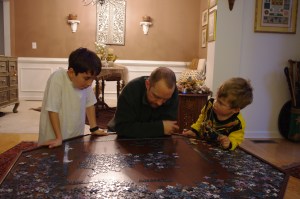 Alex, Adam and Thane consider the puzzle
