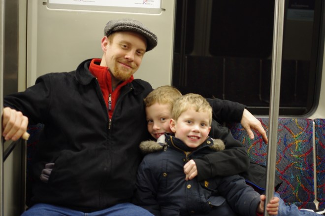 On the T headed to Cambridge