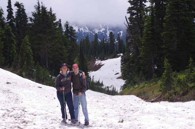 Leaning on each other