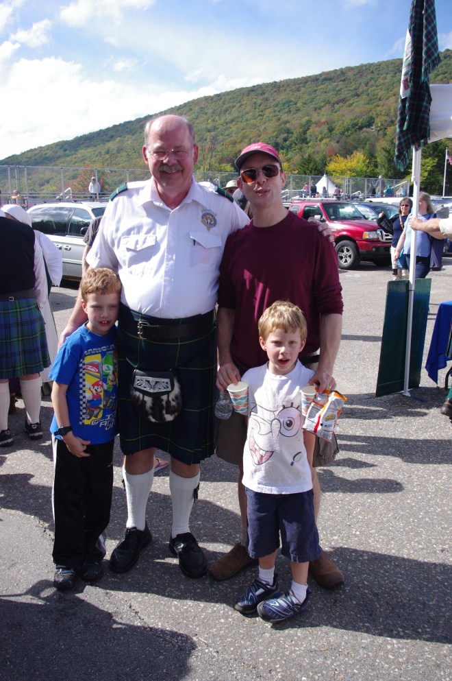 The boys with their Great-Uncle