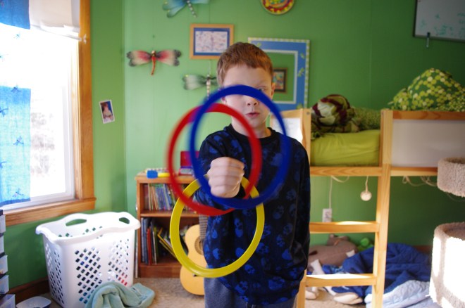 The circles are blurred