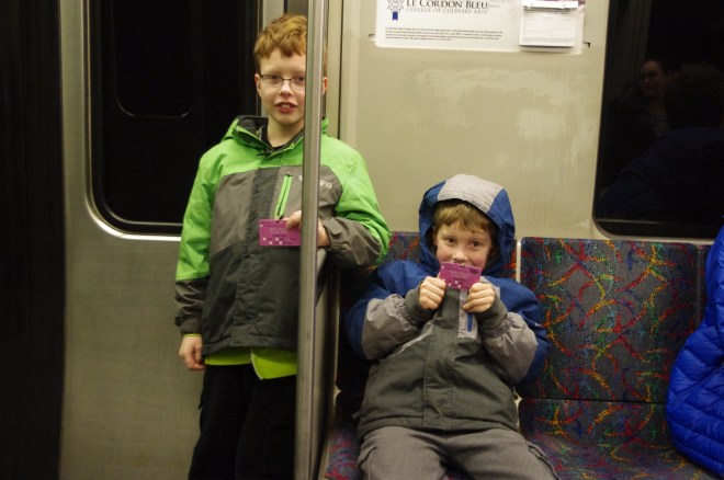 I was trying to get them to show me their ski tags for my blog post.