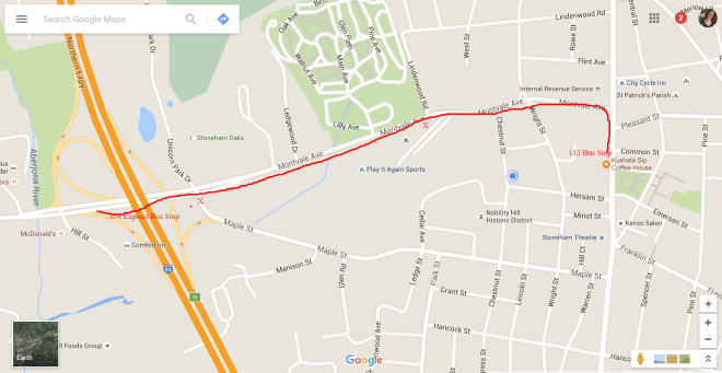 The route in question